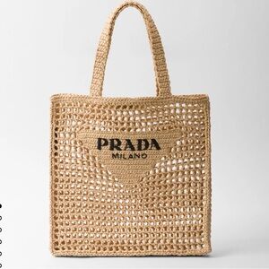 PRADA crochet tote